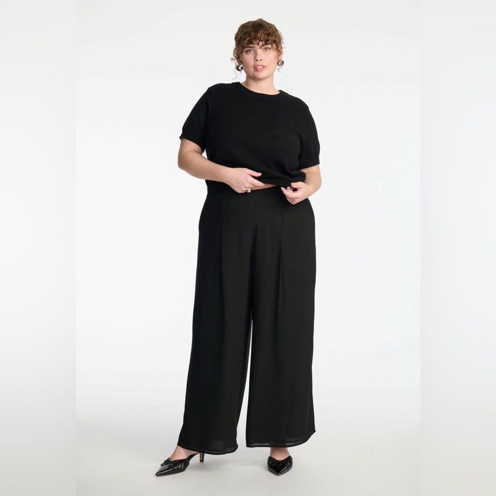 Eloquii Wide Leg Pants Plus Size 16